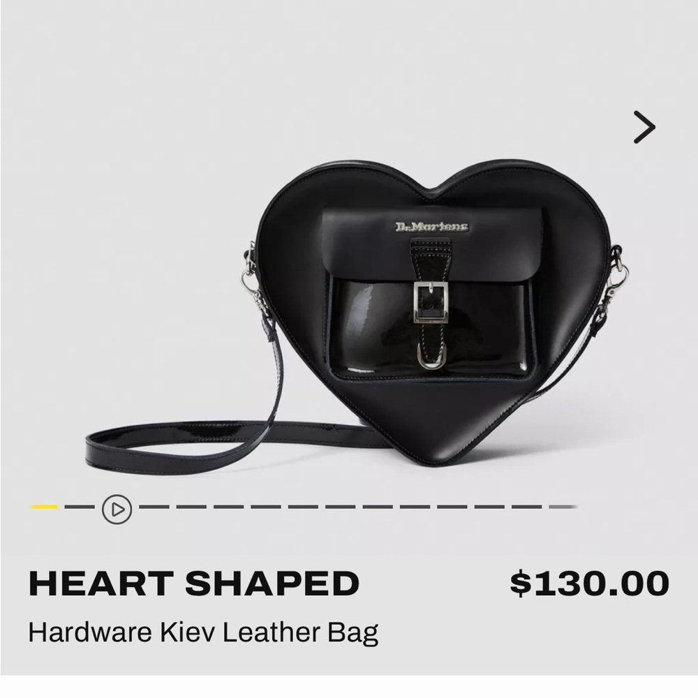 Dr. Martens Black Heart Leather Bag